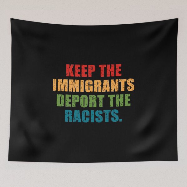 Item preview, KEEP THE IMMIGRANTS DEPORT THE RACISTS designed and sold by aksh-store.