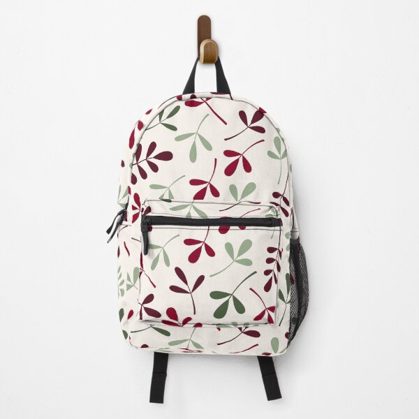Item preview, Assorted Leaf Silhouettes Reds Greens Cream designed and sold by NataliePaskell.