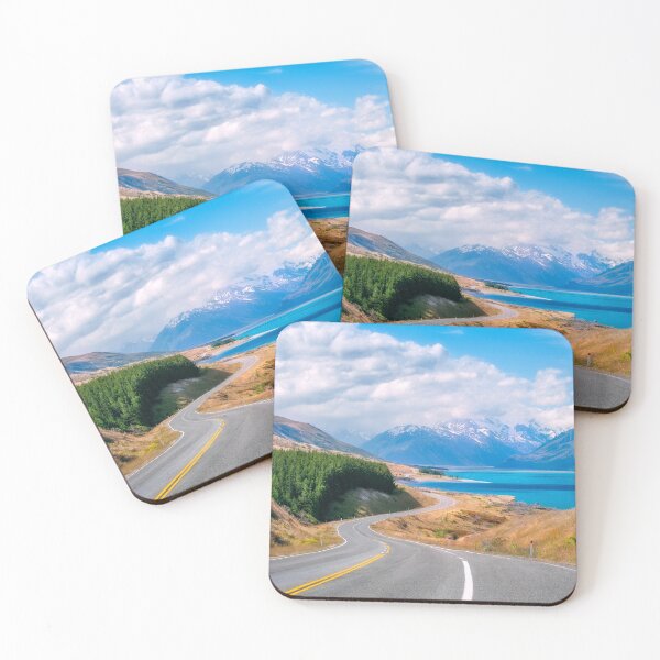 Item preview, Breathtaking winding road along Lake Pukaki in New Zealand designed and sold by Danielasphotos.