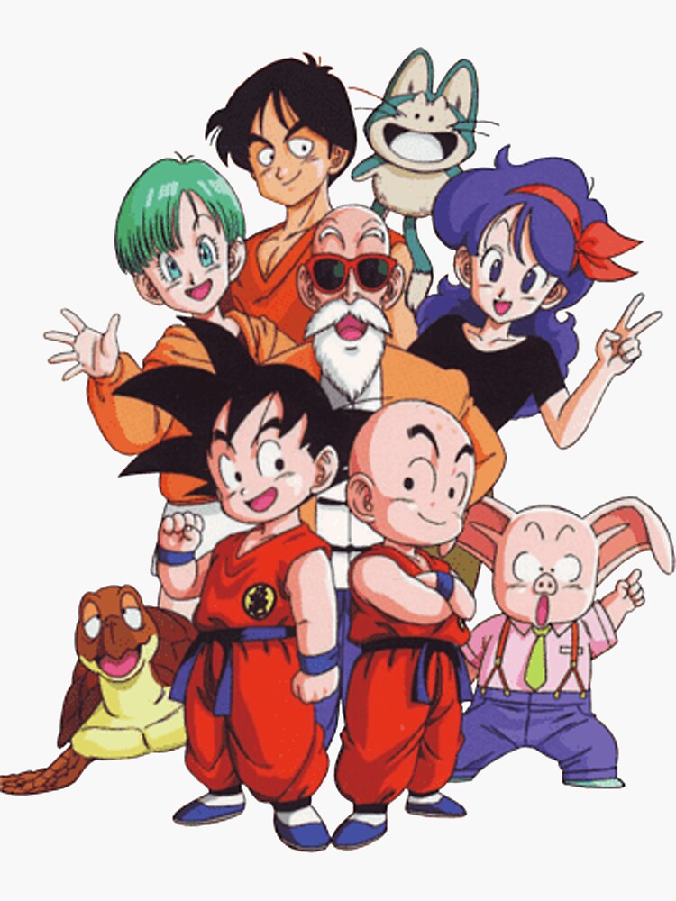 "Dragon Ball Cast" Sticker for Sale by CassidyCreates Redbubble