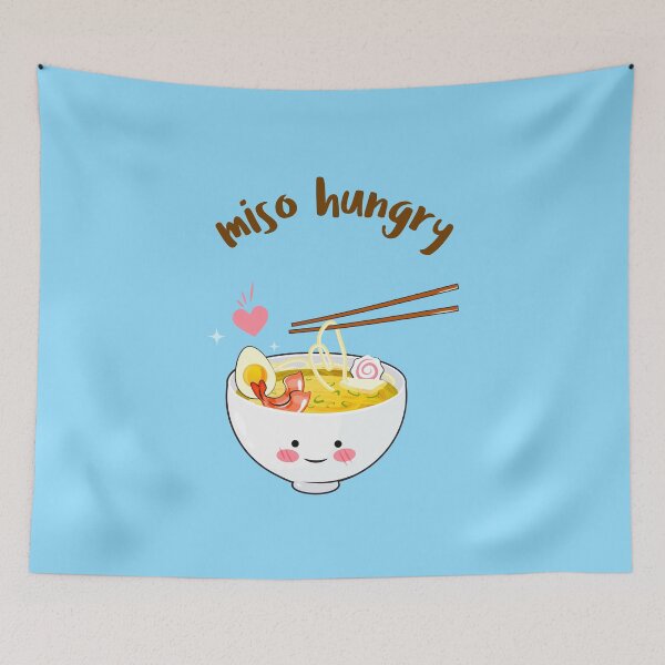 Item preview, Kawaii food pun Miso Hungry designed and sold by plzLOOK.