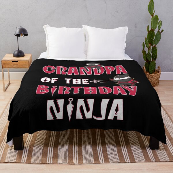 Item preview, Grandpa Of The Birthday Ninja Boy And Girl B-day Party print designed and sold by Grabitees.