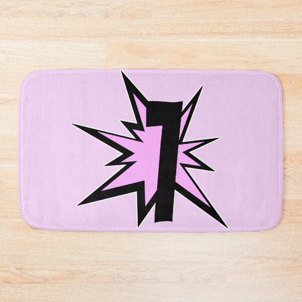 Item preview, Number seven 7 as a lucky number in light pink - numbers designed and sold by MadandMean.