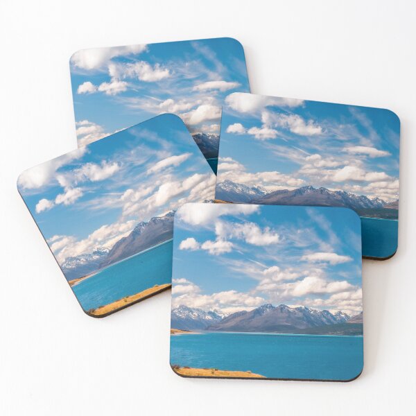 Item preview, Breathtaking alpine scenery panorama at Lake Pukaki in Mount Cook NP designed and sold by Danielasphotos.