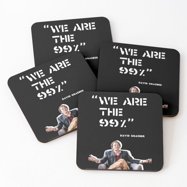 Item preview, David Graeber "We Are The 99%" designed and sold by TrainWreckTees.