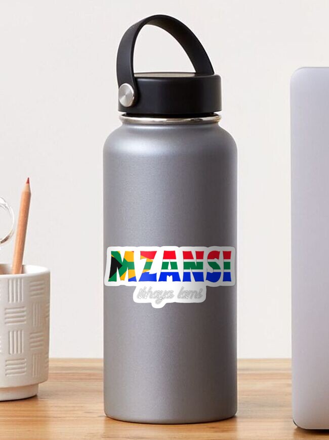 Thumbnail 1 of 3, Sticker, MZANSI - South Africa - ikayha lami (my home) designed and sold by plzLOOK.
