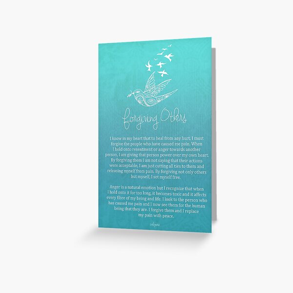 Affirmation - Forgiving Others Greeting Card