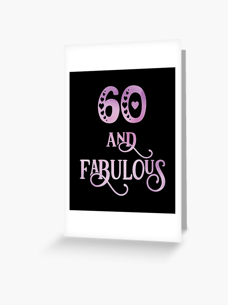 Birthday card for 60 year hot sale old woman