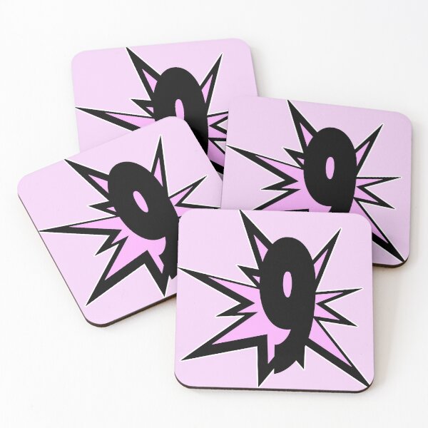 Item preview, Number nine number 9 as a comic cartoon digits - lucky numbers designed and sold by MadandMean.
