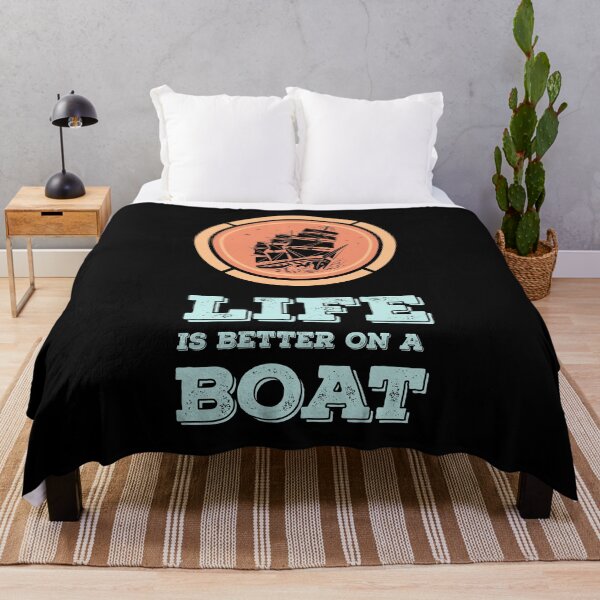 Item preview, LIFE is better on a BOAT Epic MOTTO for the Sea Captains designed and sold by Naumovski.