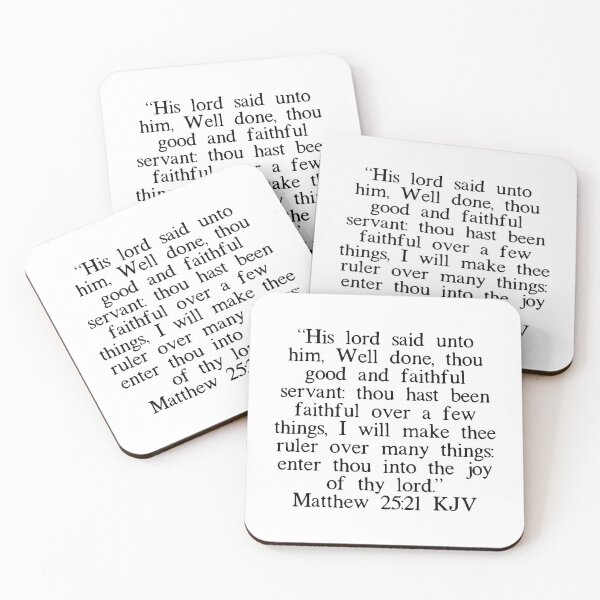 Item preview, Matthew 25:21 KJV designed and sold by IBMClothing.