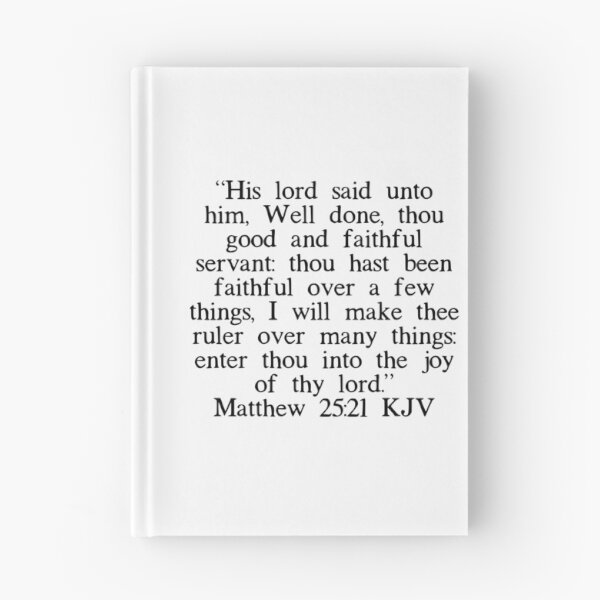 Item preview, Matthew 25:21 KJV designed and sold by IBMClothing.