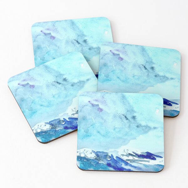 Item preview, abstract winter mountains landscape designed and sold by DaryaGeft.