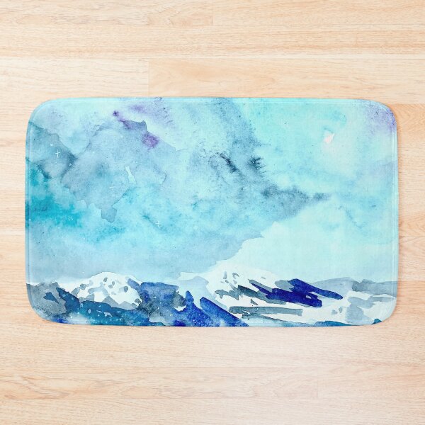 Item preview, abstract winter mountains landscape designed and sold by DaryaGeft.