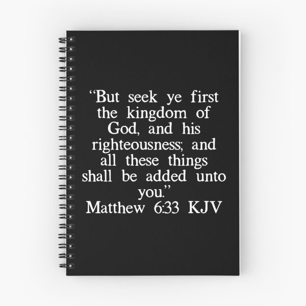 Item preview, Matthew 6:33 KJV (White Font) designed and sold by IBMClothing.