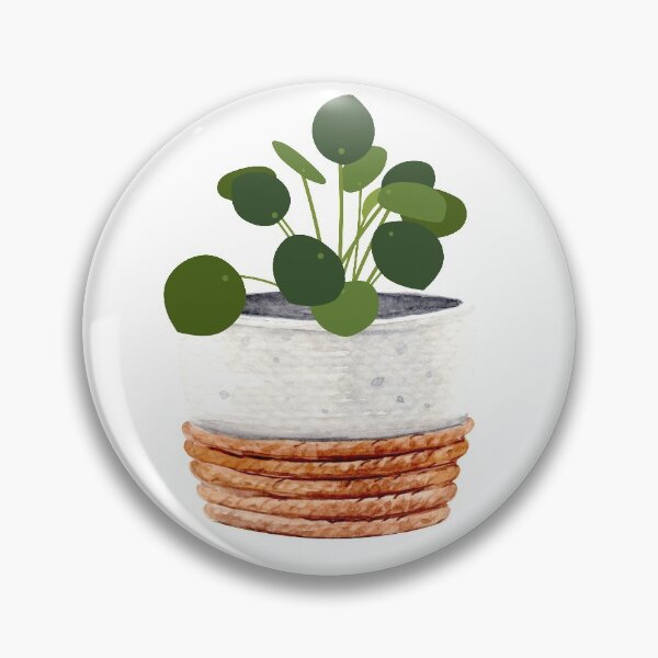 Item preview, Pilea Peperomioides Money Friendship Plant in a Cute Pot designed and sold by DearFawnStudio.
