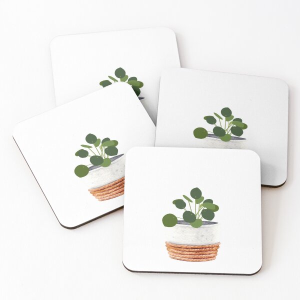 Item preview, Pilea Peperomioides Money Friendship Plant in a Cute Pot designed and sold by DearFawnStudio.