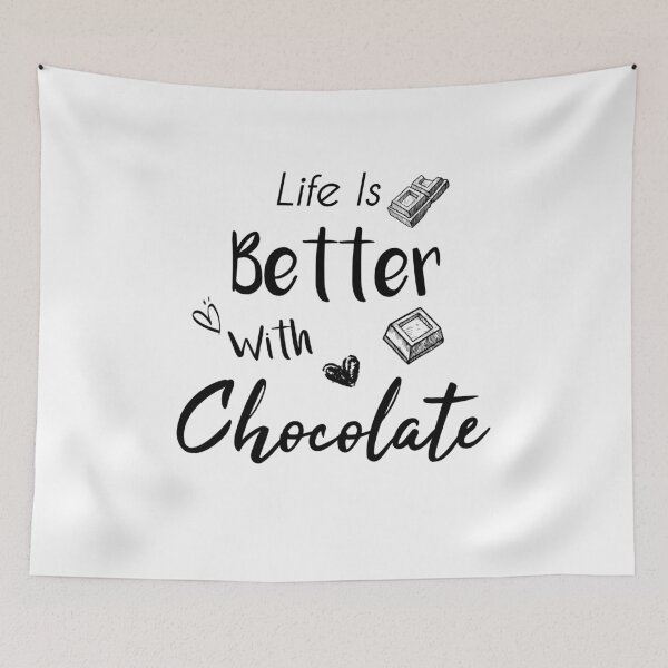 Item preview, life is better with chocolate , Chocolate Eater, Chocolate Lover, Milk Chocolate, Dark Chocolate Lover, Sweets Lover designed and sold by Dkh Fashion.