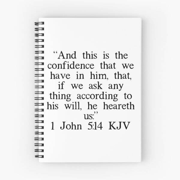 Item preview, 1 John 5:14 KJV designed and sold by IBMClothing.