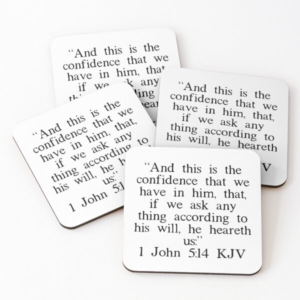 Item preview, 1 John 5:14 KJV designed and sold by IBMClothing.