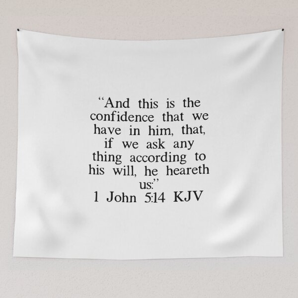 Item preview, 1 John 5:14 KJV designed and sold by IBMClothing.