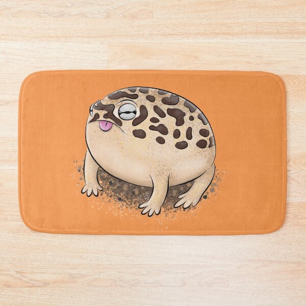 Item preview, Cute brown desert rain frog cartoon illustration designed and sold by FrogFactory.