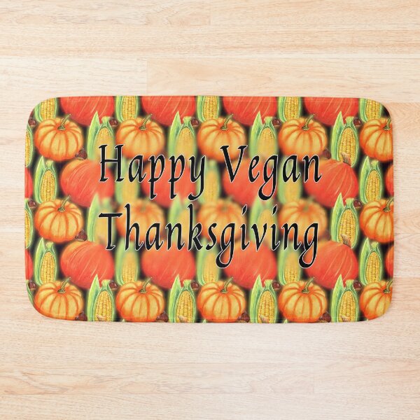 Item preview, Happy  Vegan Thanksgiving - Pumpkins, Corn and Hazlenuts designed and sold by GreenSlate.