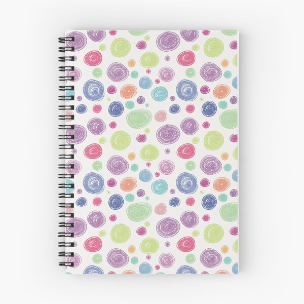 Item preview, Cheerful colored dots on a white background pattern designed and sold by purumArt.