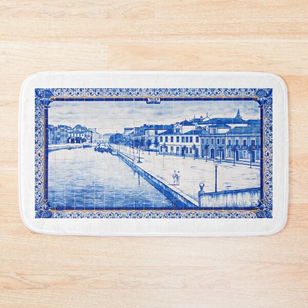 Item preview, Aveiro azulejo tiles landscape from Portugal designed and sold by JustynaWarsaw.