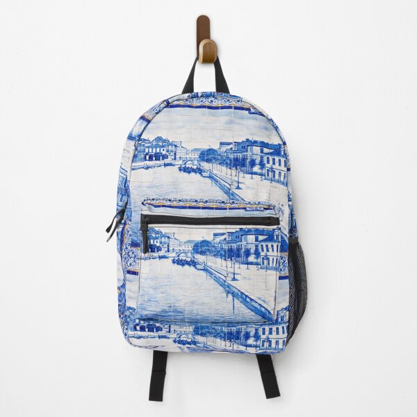 Item preview, Aveiro azulejo tiles landscape from Portugal designed and sold by JustynaWarsaw.