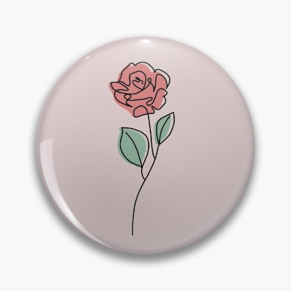Aesthetic Rose Pins And Buttons Redbubble