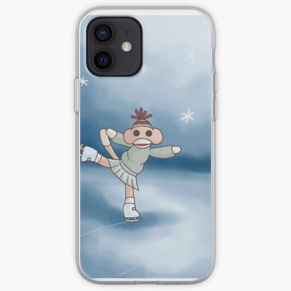 Ice Skating Monkey iPhone Soft Case