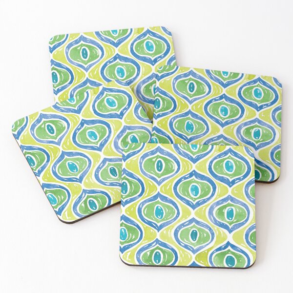 Item preview, Peacock Eyes Pattern | Blue & Green designed and sold by RebeccaFlaherty.