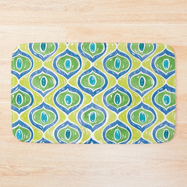 Item preview, Peacock Eyes Pattern | Blue & Green designed and sold by RebeccaFlaherty.