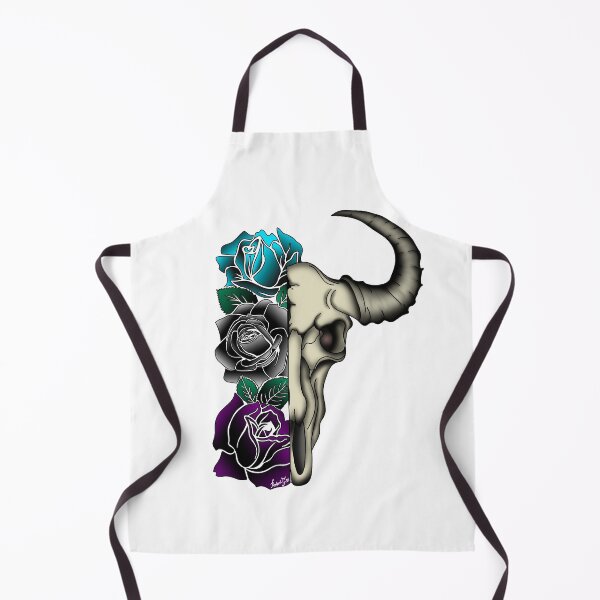 Item preview, Bull Skull with Roses designed and sold by Pretzel-G92.
