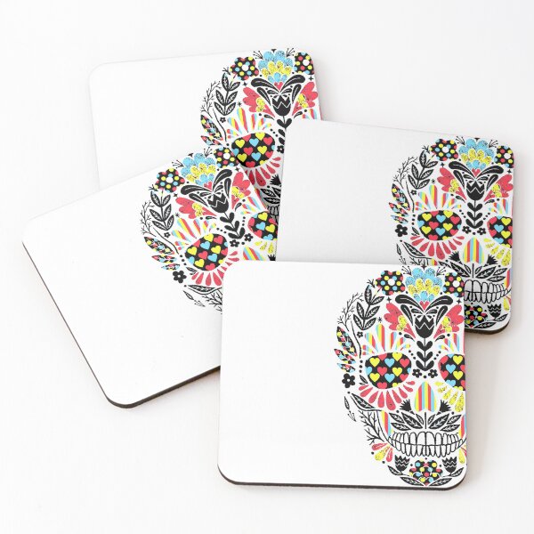 Item preview, Happy colorful scull  designed and sold by urban-color.