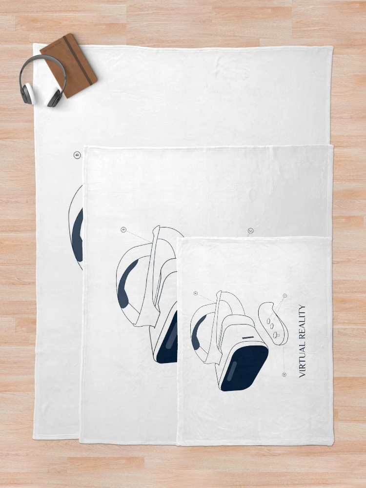 Thumbnail 5 of 6, Throw Blanket, Virtual Reality designed and sold by Ruthria.