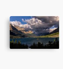 Storm Above St. Mary Lake Glacier National Park Canvas Print