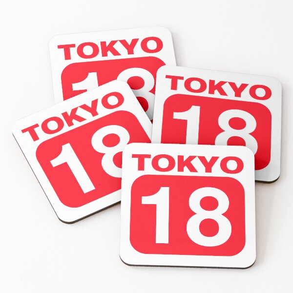 Item preview, Tokyo 18 red city in Asia sports designed and sold by Square Root of Squid.