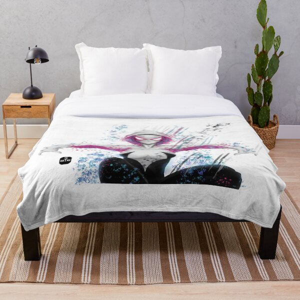 Gwen WHITE Throw Blanket
