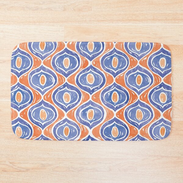 Item preview, Peacock Eyes Pattern | Blue & Orange designed and sold by RebeccaFlaherty.