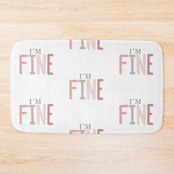 Item preview, Cute and Relatable Im Fine Lettering Quote designed and sold by Slletterings.