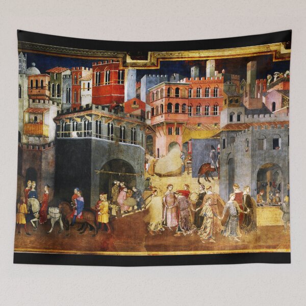 Item preview, EFFECTS OF GOOD GOVERNMENT IN  THE MEDIEVAL CITY SIENA by AMBROGIO LORENZETTI designed and sold by BulganLumini.