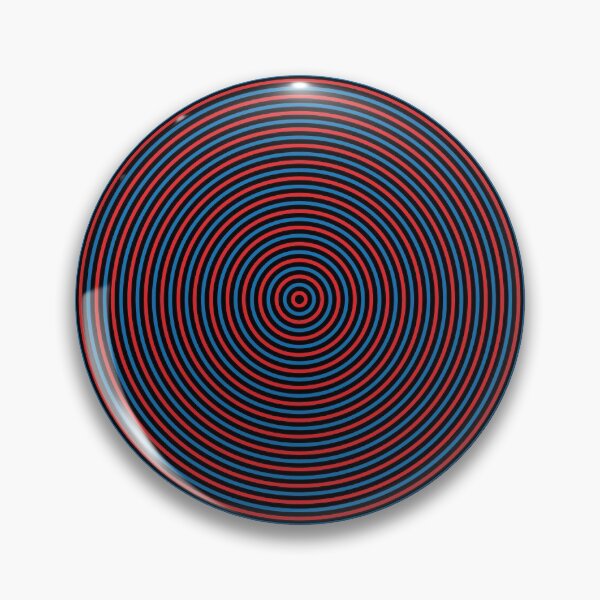 Item preview, Red and blue Optical art circle designed and sold by M3EX.