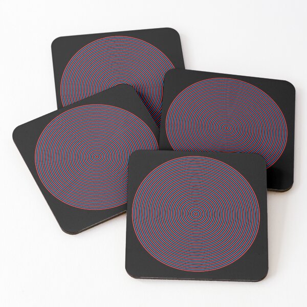 Item preview, Red and blue Optical art circle designed and sold by M3EX.