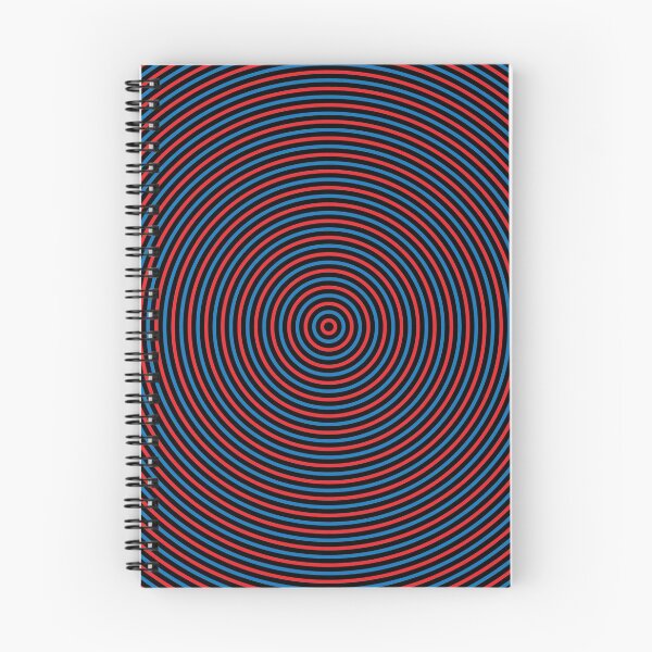 Item preview, Red and blue Optical art circle designed and sold by M3EX.