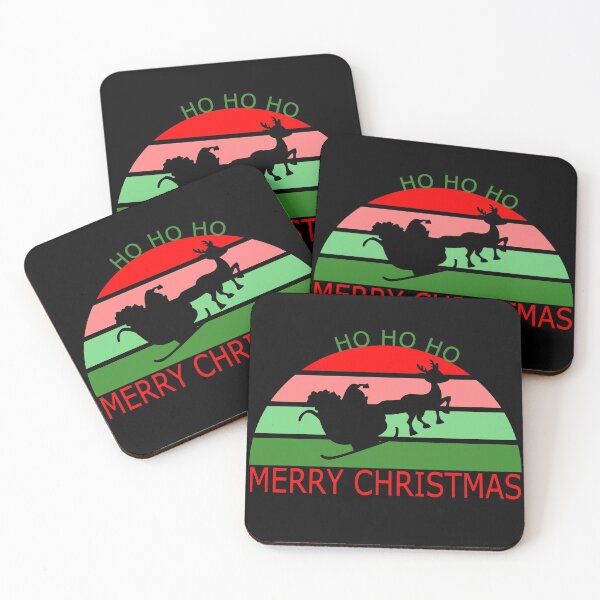 Item preview, santa silhoutte with rainbow sunset designed and sold by GetThatStuff.