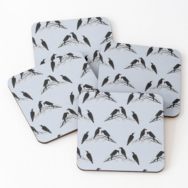 Item preview, Black Ravens on the Apple Tree Pattern designed and sold by inga-ra.