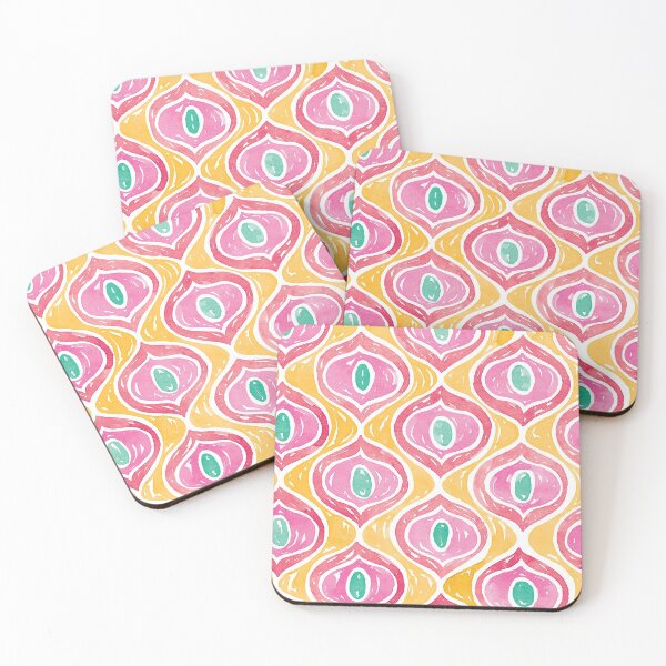 Item preview, Peacock Eyes Pattern | Orange, Pink & Green designed and sold by RebeccaFlaherty.
