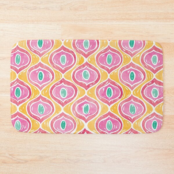 Item preview, Peacock Eyes Pattern | Orange, Pink & Green designed and sold by RebeccaFlaherty.